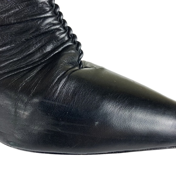 Alexandre Birman Suzana Ruched Leather Booties - Picture 9 of 15